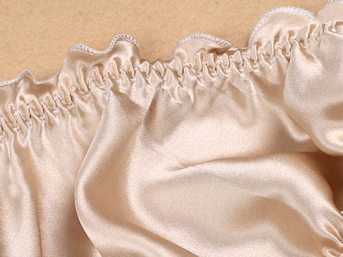 Silk Satin Ruffle Panties